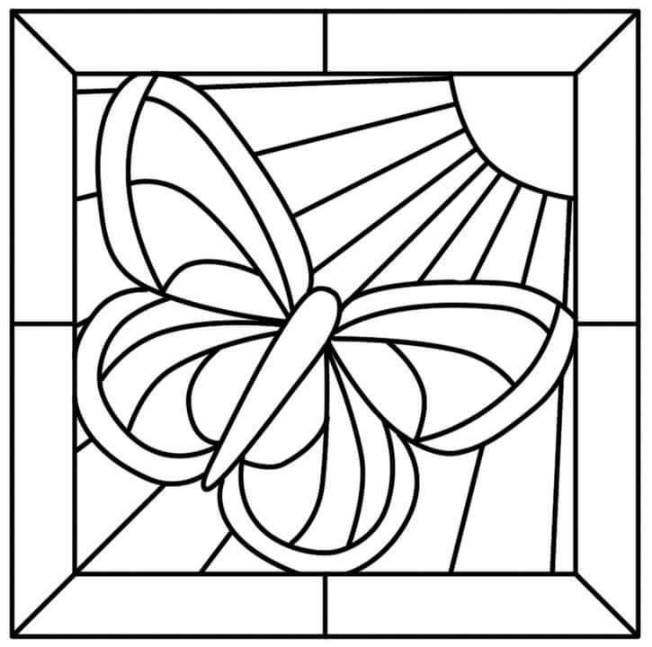 725x720 Printable Stained Glass Window Coloring Page Pin Elena Kucerkova