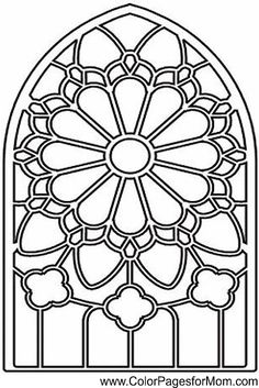 236x353 Stained Glass Window Coloring Pages