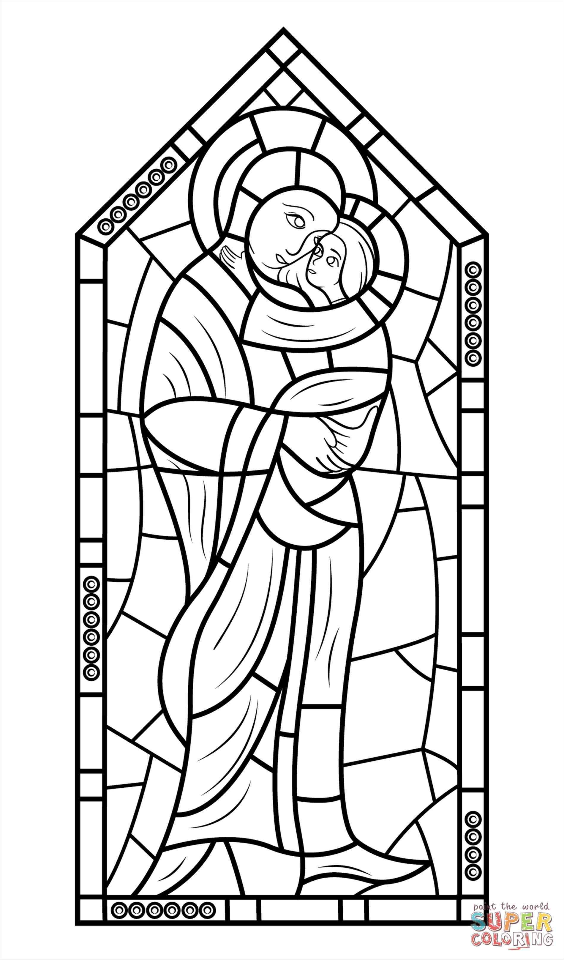 1899x3231 Easy Stained Glass Windows To Draw In 2018