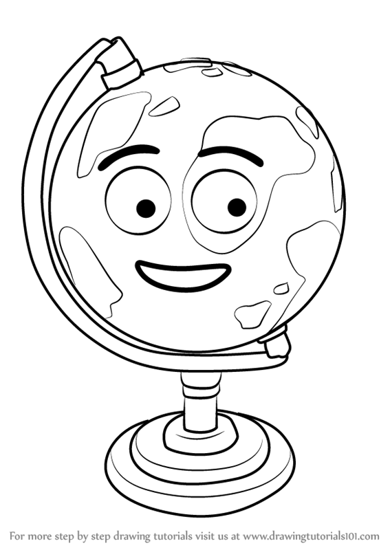 567x800 Learn How To Draw Gilbert The Globe From Don'T Hug Me I'M Scared