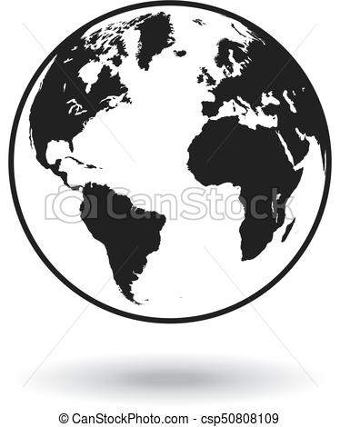 374x470 Vector Black Globe World Map. Detailed Black World Map, Mapped