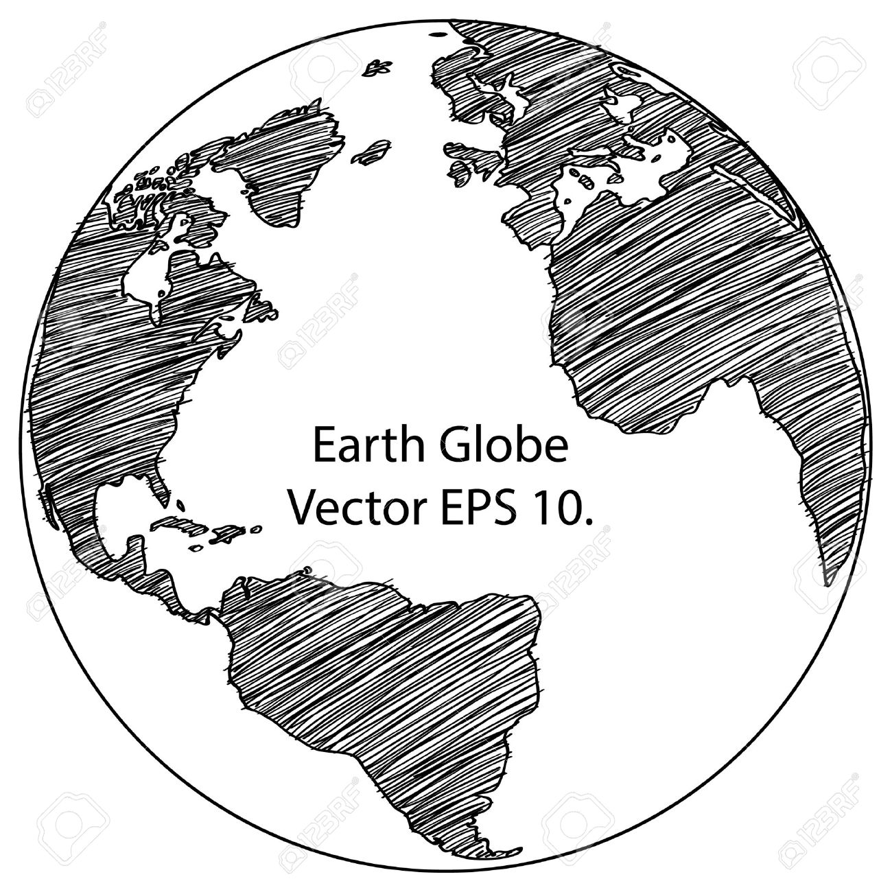 1300x1300 Drawn Globe World Outline 3336323