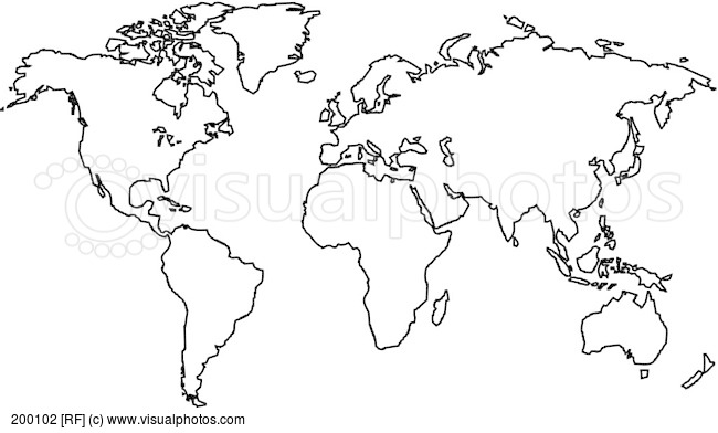 650x392 World Map Outline Black And White Ideal Vistalist Co Easy To Draw
