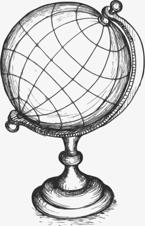 478x743 Globe Sketch, Graphic Design, Globe, Hand Painted Png And Vector