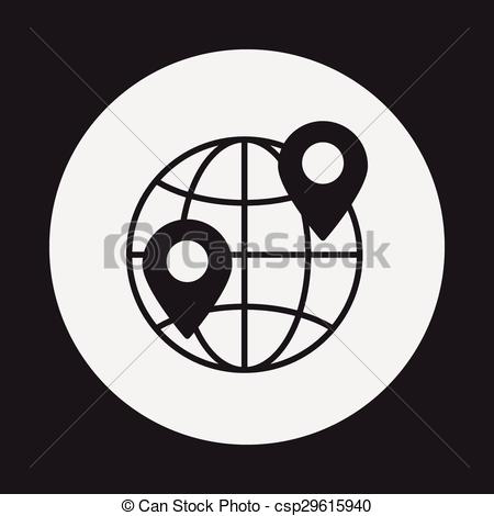450x470 Globe Icon Eps Vector