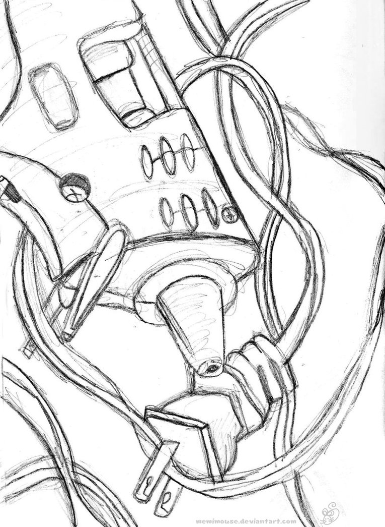 765x1045 Emotional Glue Gun Sketch By Memimouse