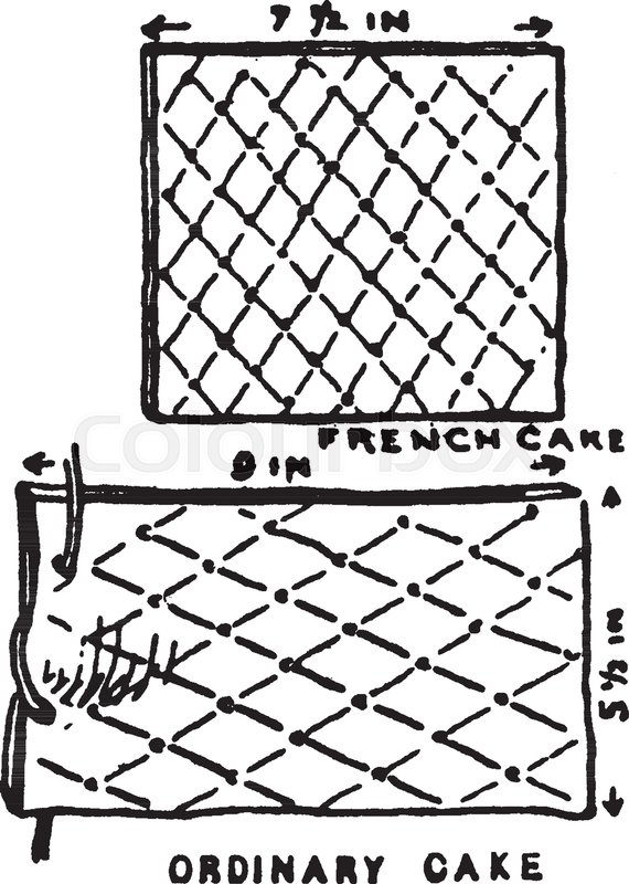 570x800 This Illustration Represents How To Make Glue Cake, Vintage Line