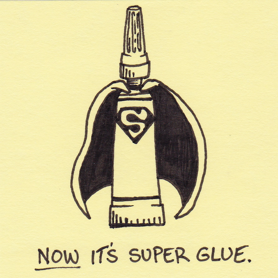 892x892 Now It's Super Glue. Inkjot