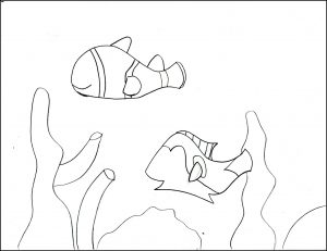 300x231 Black Glue Dory And Nemo Inspired Craft For Kids