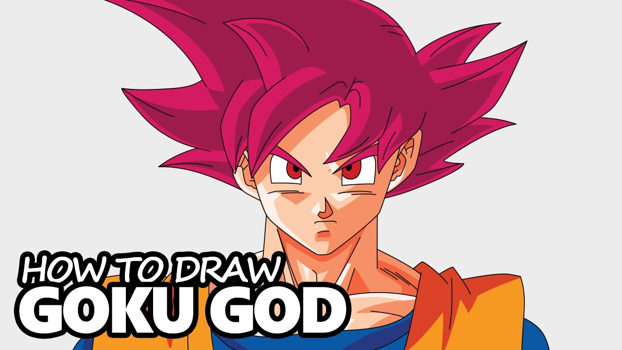 1280x720 How To Draw Goku Super Saiyan God (Dragon Ball Z)