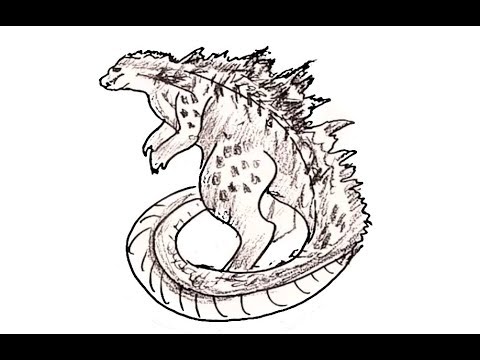 Godzilla Drawing Easy at GetDrawings | Free download