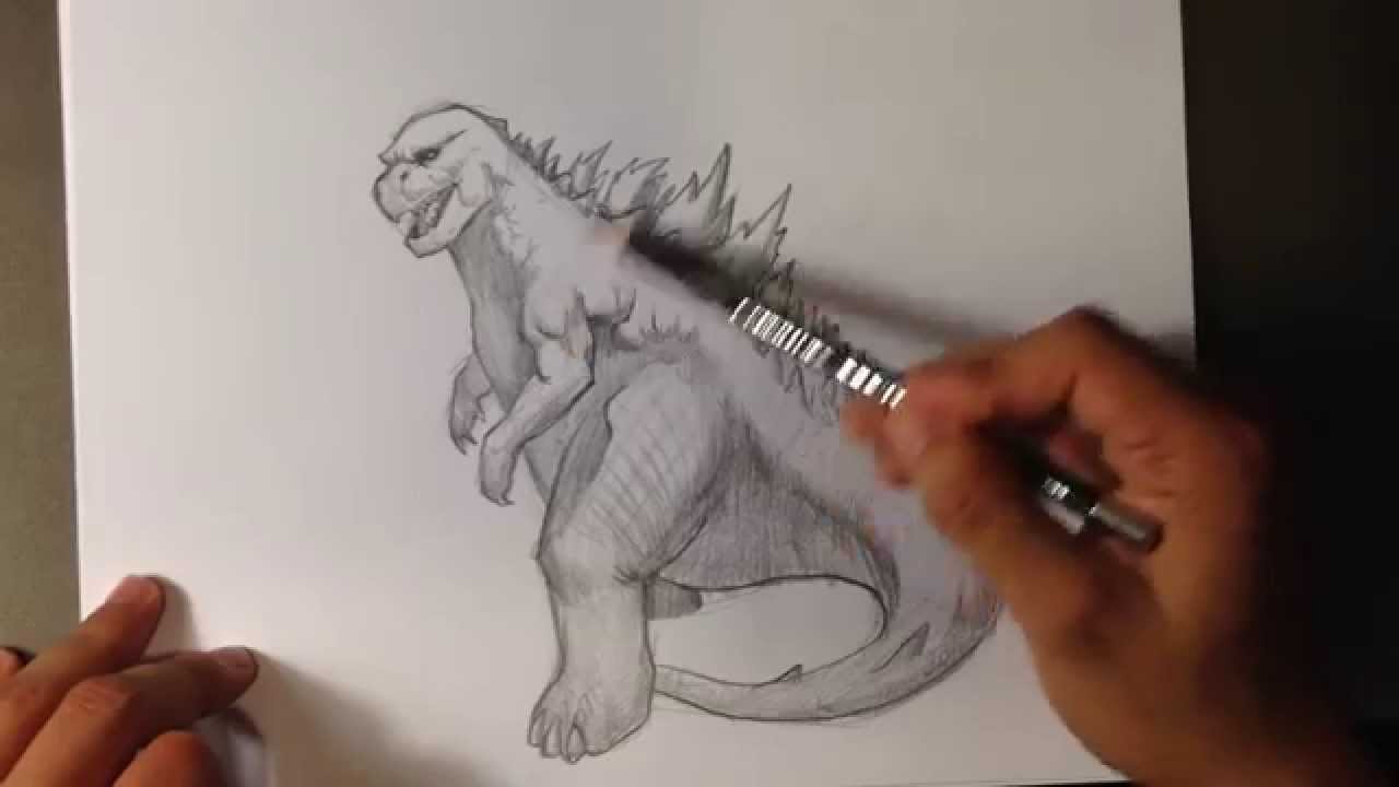 1280x720 How To Draw Godzilla