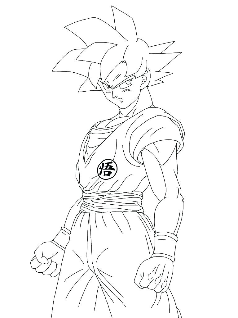 768x1024 Goku Super Saiyan 5 Coloring Pages
