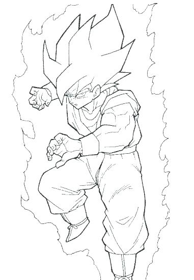 381x550 Goku Coloring Pages Super Saiyan Dragon Ball Z Goku Super Saiyan 5