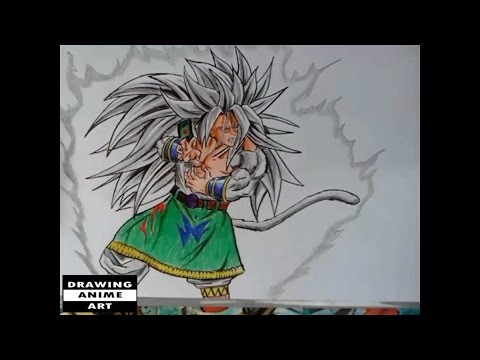 480x360 How To Drawing Goku Super Saiyan 5 Dragon Ball Z
