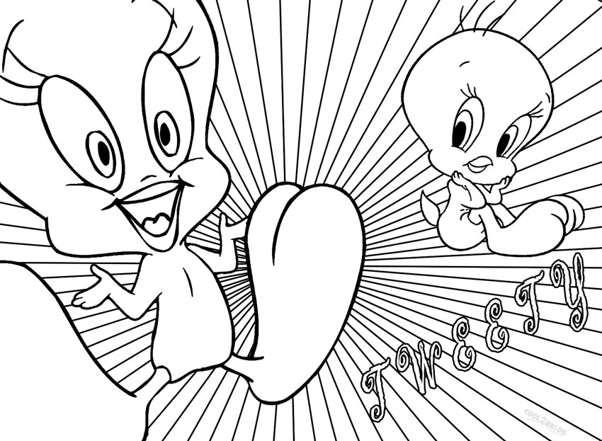 850x623 Printable Tweety Coloring Pages For Kids Cool2bkids