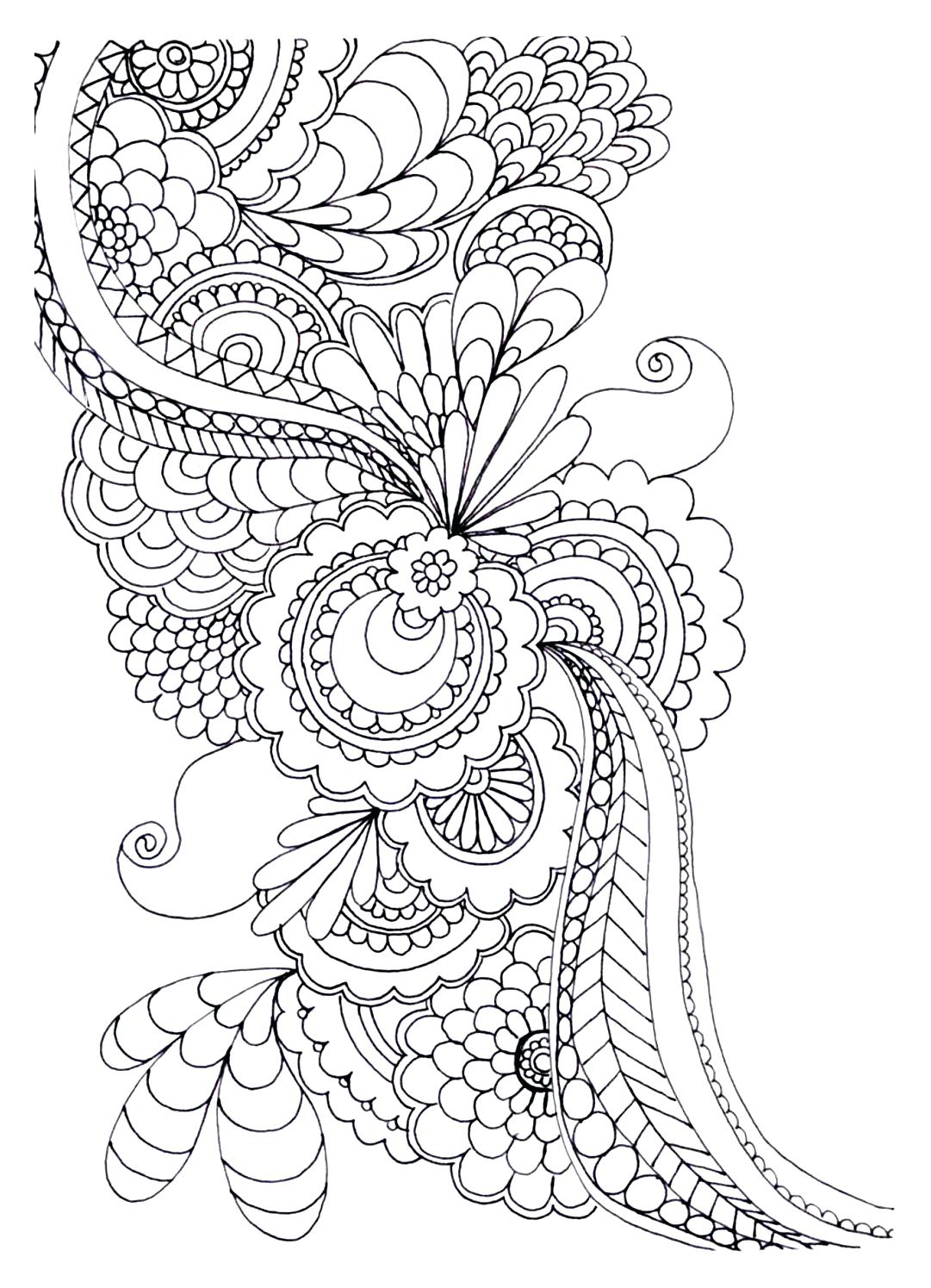 1081x1495 Get Creative With These Abstract Adult Colouring Pages Which Are