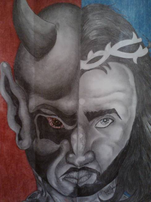 488x650 Stunning Good Vs Evil Drawings And Illustrations For Sale