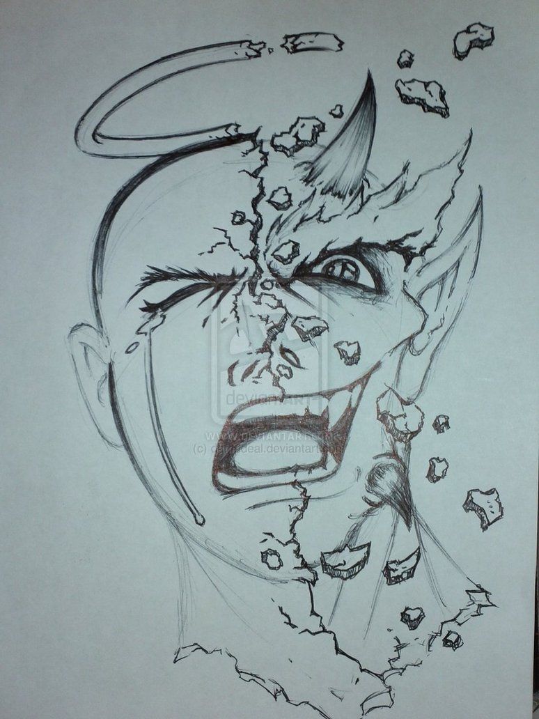 774x1032 Good Vs Evil Tattoos Sketch Tatts Evil Tattoos