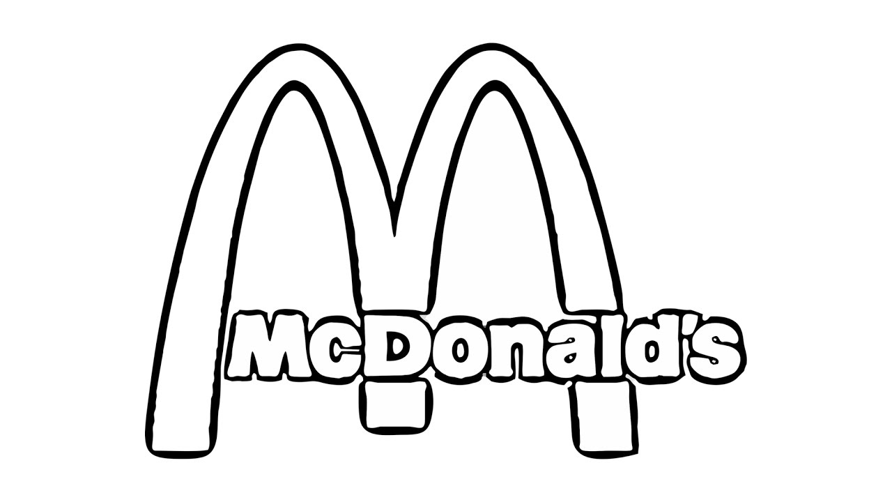 1280x720 How To Draw The Mcdonald's Logo (Symbol)
