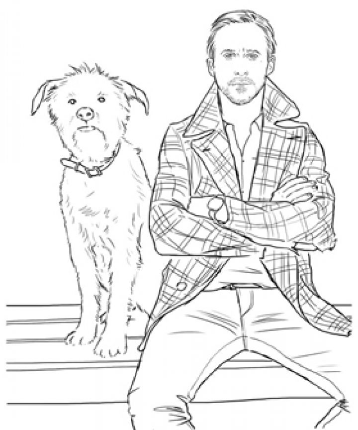 720x864 Ryan Gosling Coloring Book