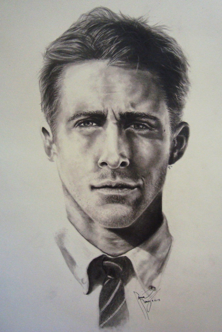 732x1091 Ryan Gosling Photo Drawing Drawing Skill