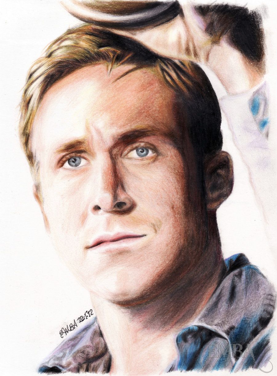 900x1222 Ryan Gosling By Dbrytpurl09 On ~ Traditional Colored