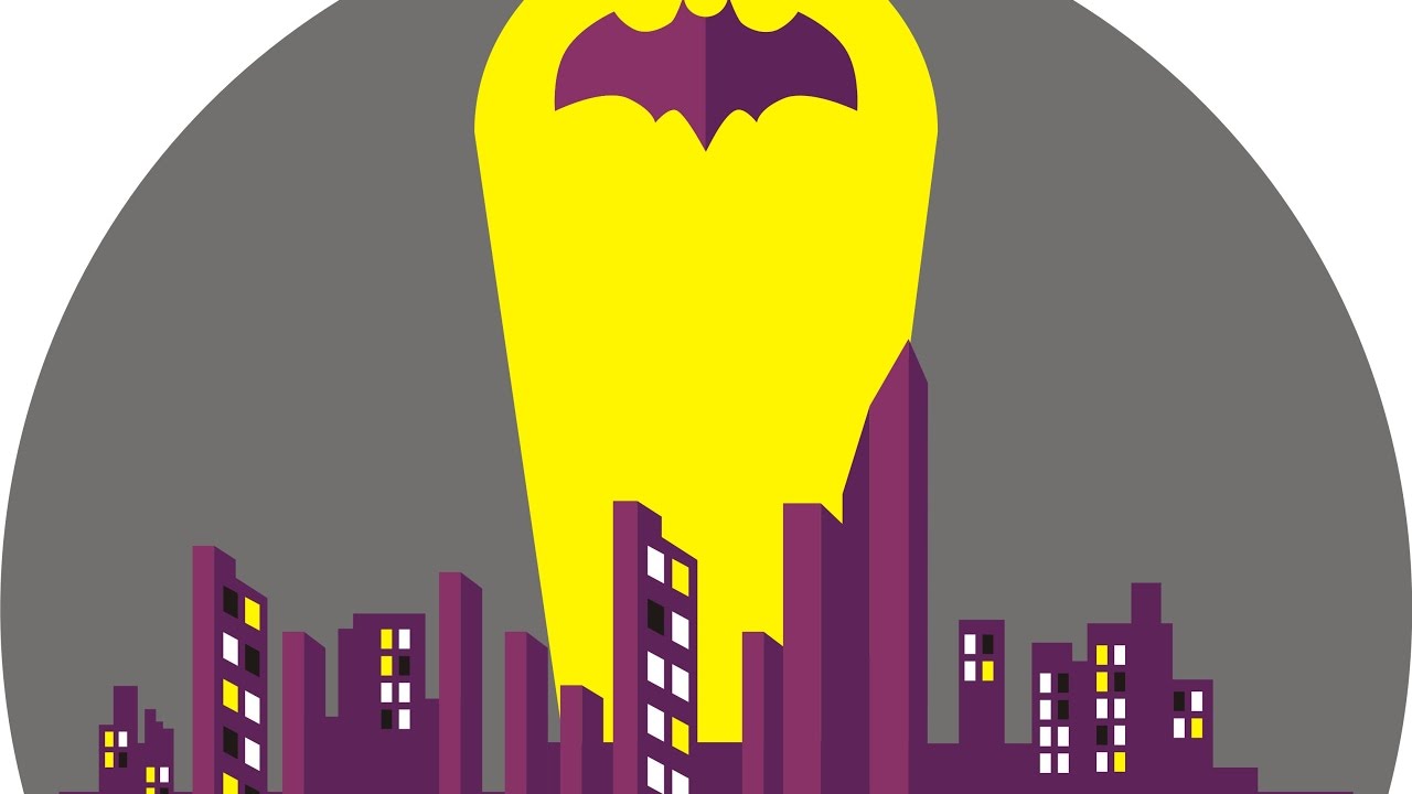 1280x720 How To Draw Landscape Flat Design Gotham City