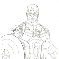 236x236 Captain America Sketch By Ewrong