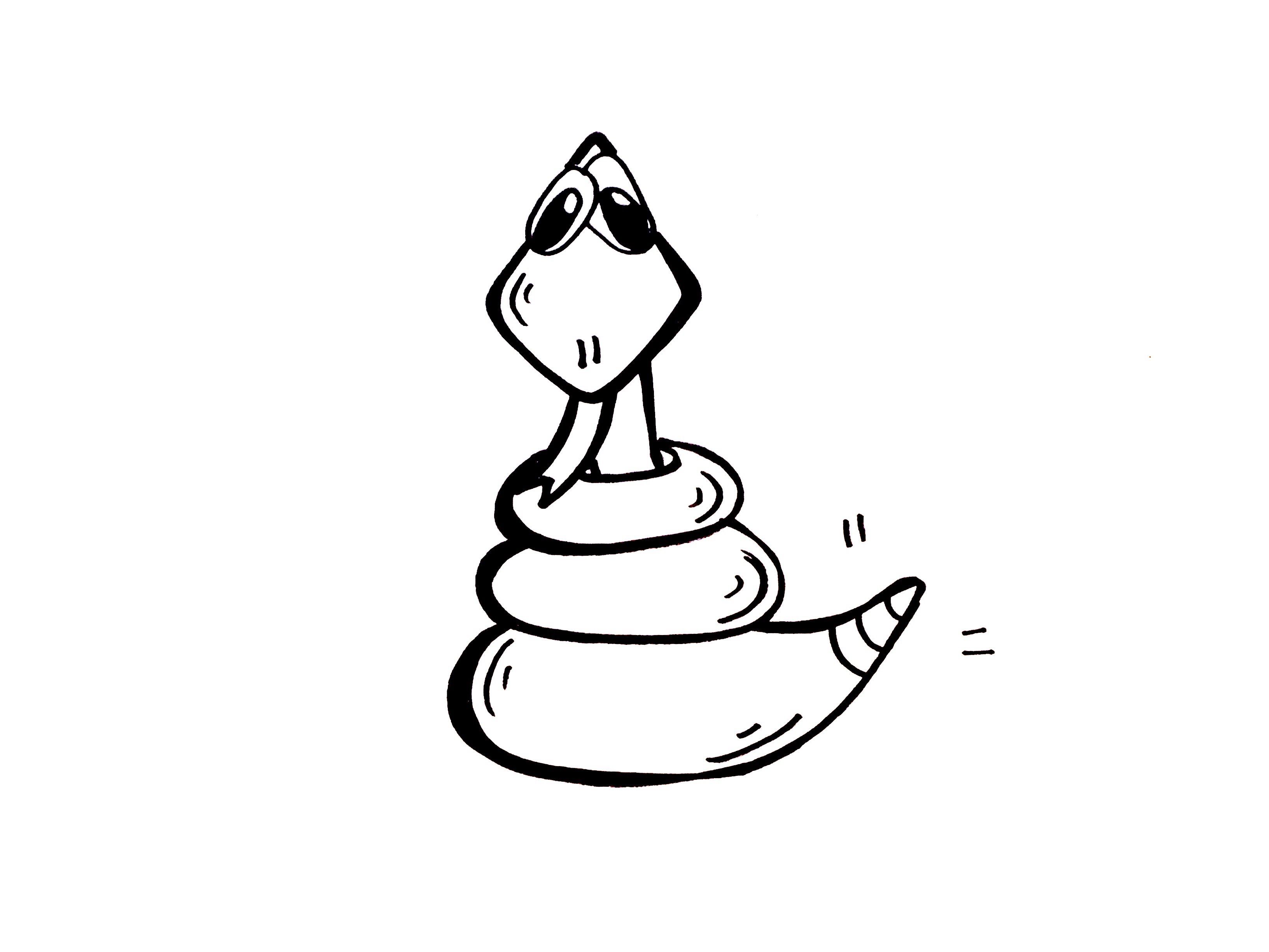 3264x2448 Drawing Lesson How To Draw A Snake. Grab Paper A Marker