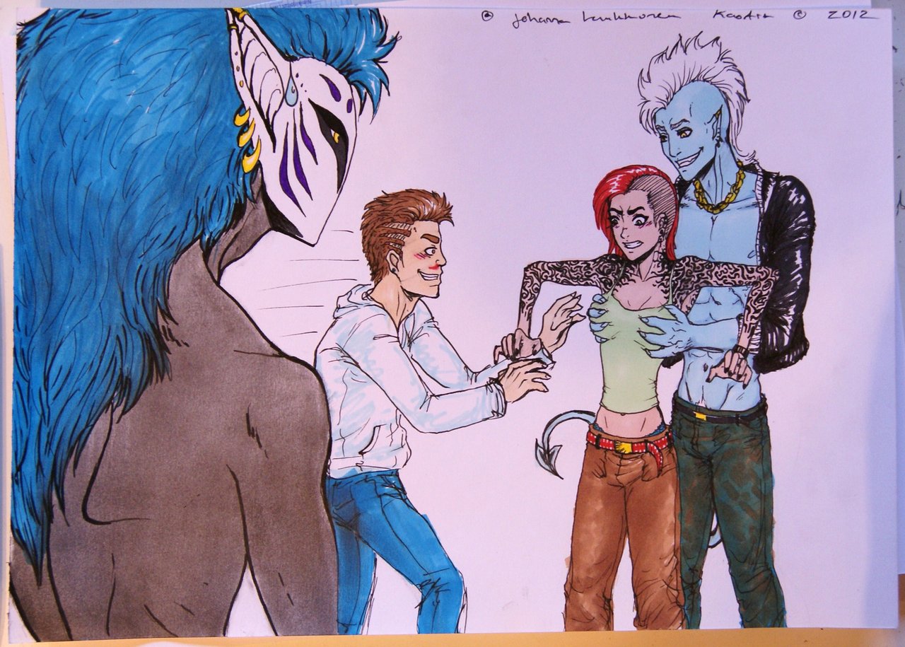 1280x915 Surprise Boob Grab By Kaoart