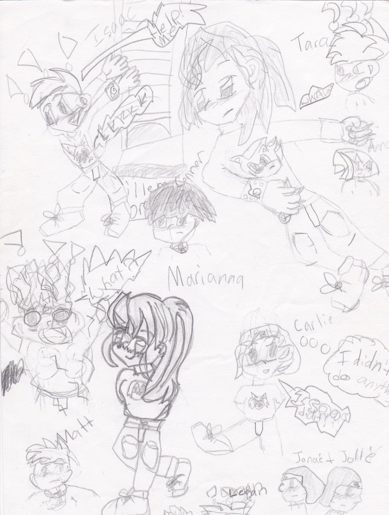 777x1028 My First Anime Drawings (5th Grade) By Tarabell01