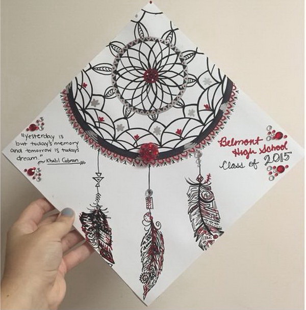 600x609 Awesome Graduation Cap Decoration Ideas