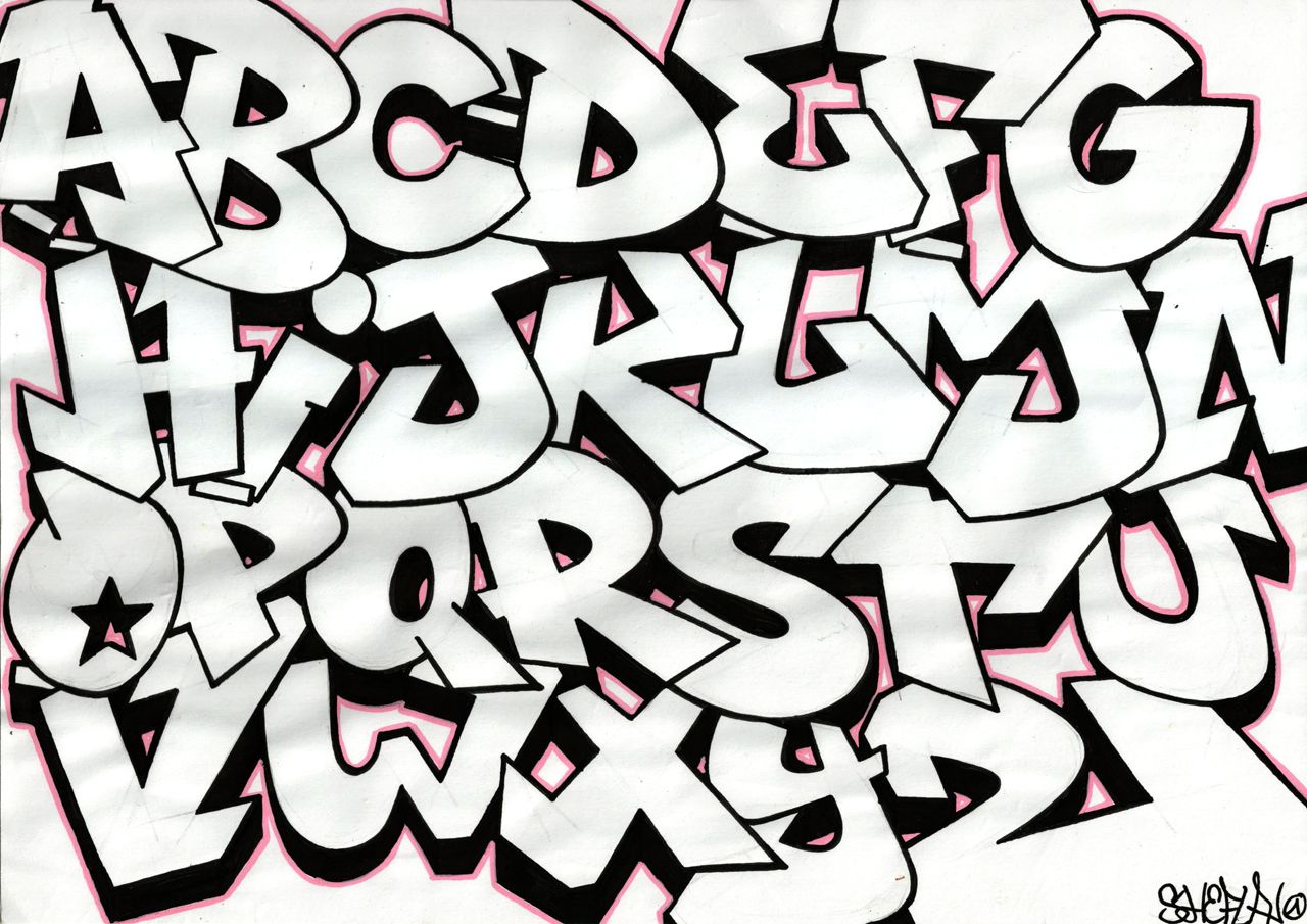 1280x905 How To Draw Graffiti Letters A Z Graffiti Alphabet Graffiti