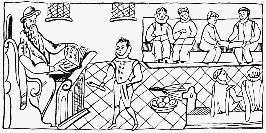 900x452 English Grammar School Drawing By Granger