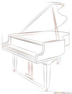 236x310 How To Draw A Grand Piano Step By Step. Drawing Tutorials For Kids