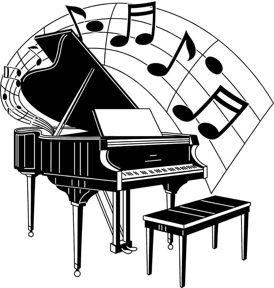 958x1007 Collection Of Grand Piano Clipart Free High Quality, Free