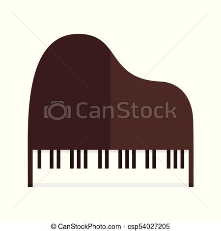 450x470 Simple Grand Piano Top View Vector Illustration Graphic Vector