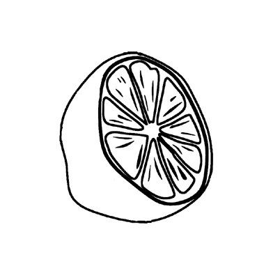 392x392 Sliced Half Citrus Lemon Orange Or Grapefruit Rubber By Terbearco