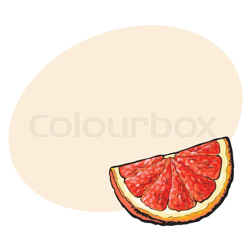 800x800 Quarter, Segment, Piece Of Ripe Pink Grapefruit, Red Orange, Hand