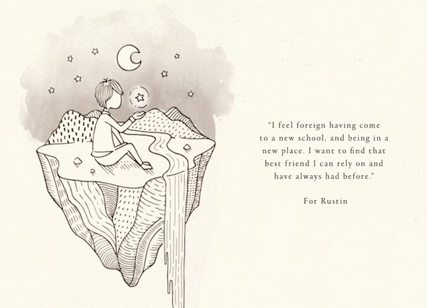 600x432 Lovely Drawings Visualize Thoughts Of Anxiety And Gratitude