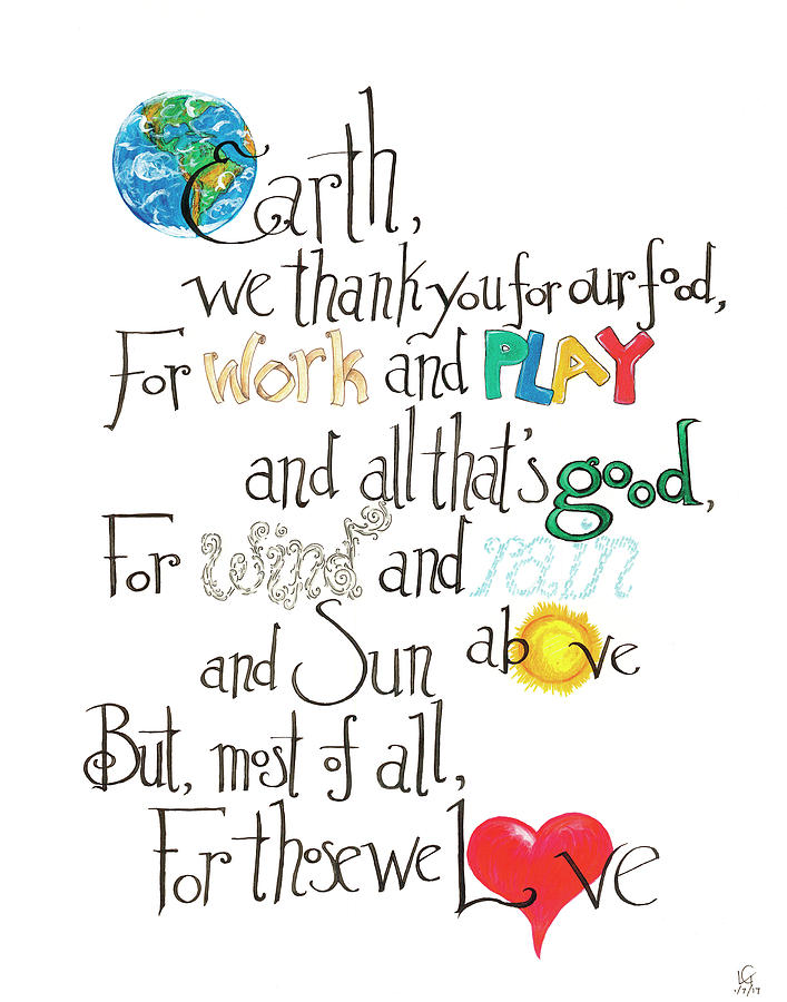 707x900 Secular Gratitude Drawing By Lee Gelwicks