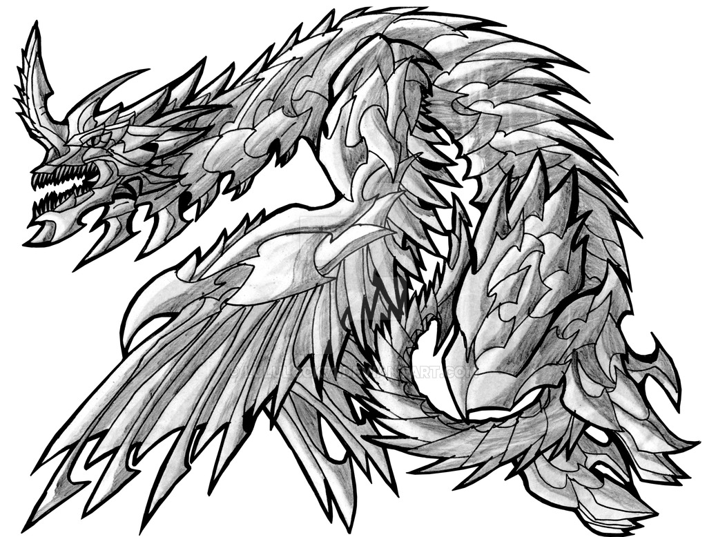 1024x778 Metal Dragon (Grayscale) By Lululock71