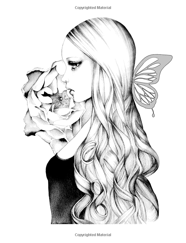 600x783 Color My Art Surreal Fantasy Grayscale