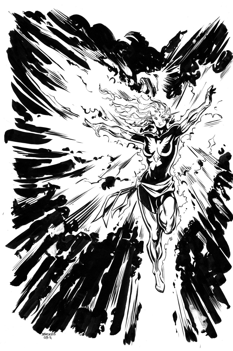 950x1430 Jean Grey Dark Phoenix Dave Stokes Sketch Blog