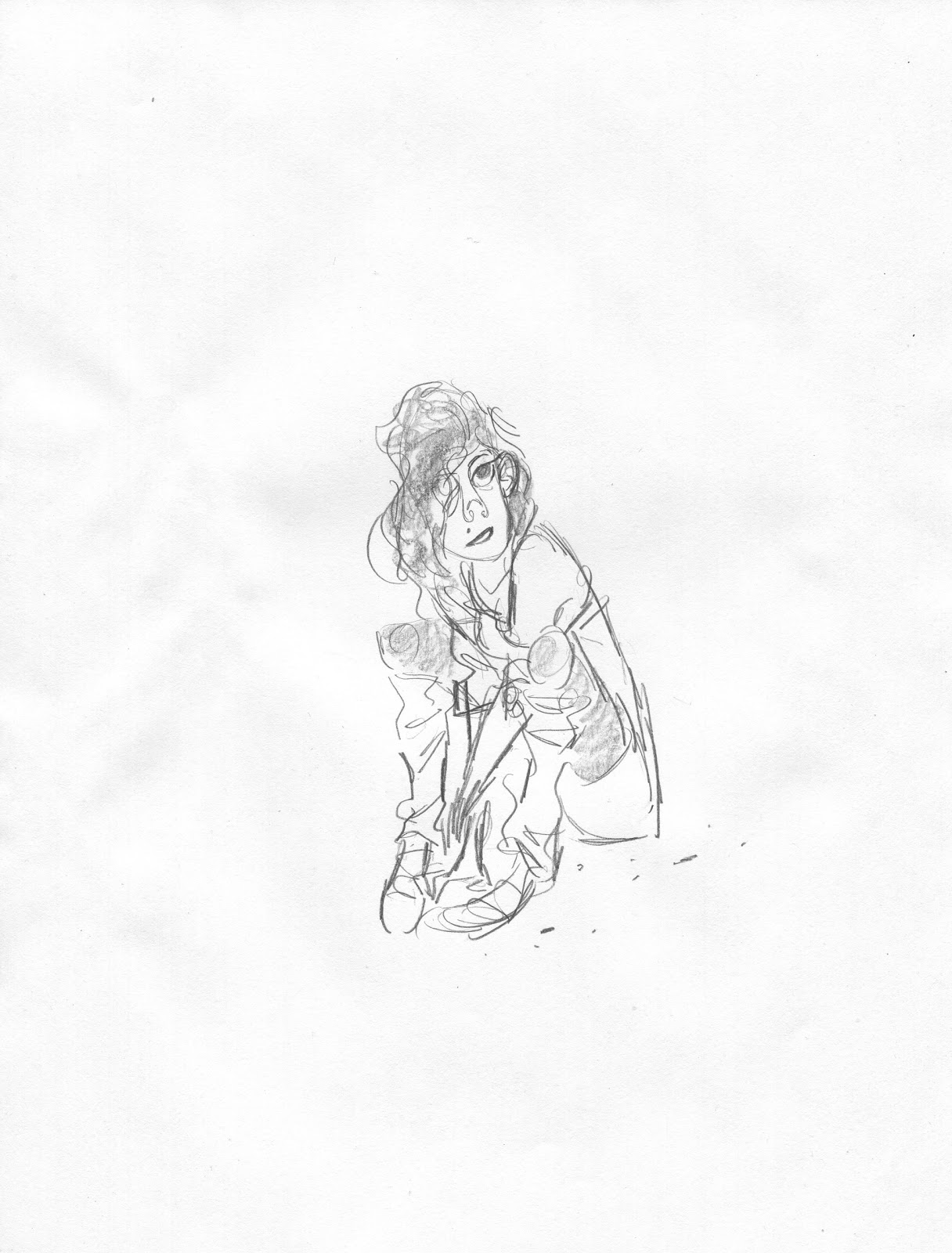 1216x1600 Black, White And Grey Girl Sketches