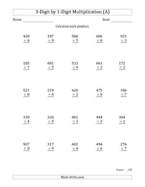 480x621 Multiplication Grid Method Worksheet Pdf Using Worksheets