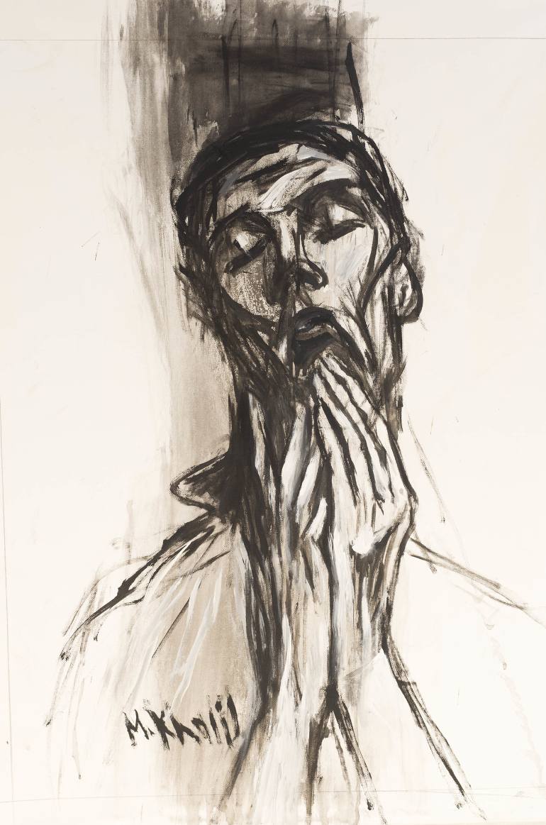 770x1163 Saatchi Art The Grief Painting By Mohamed Khalil