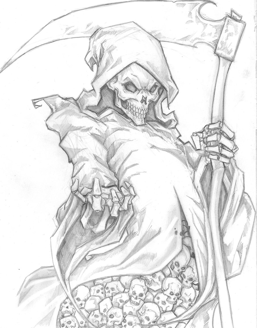 Grim Reaper Drawing In Pencil at GetDrawings | Free download