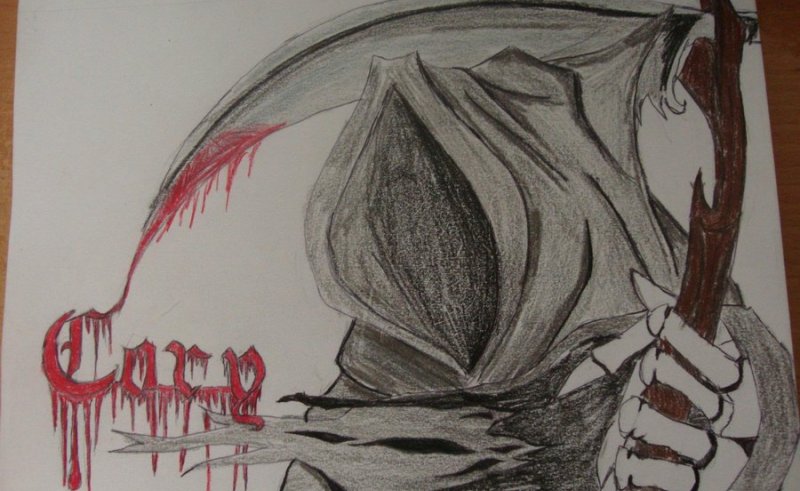 800x491 Painting Angel Grim Reaper Painting For Home